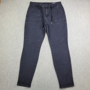 Judy Blue Jeans Women 13/31 Black Jogger High Waist Drawstring JB88700 BK